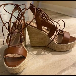 Sexy Lace Up Wedge Sandals